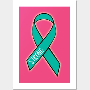 Ovarian Cancer Strong Posters and Art